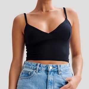 MESHKI black going out cami top